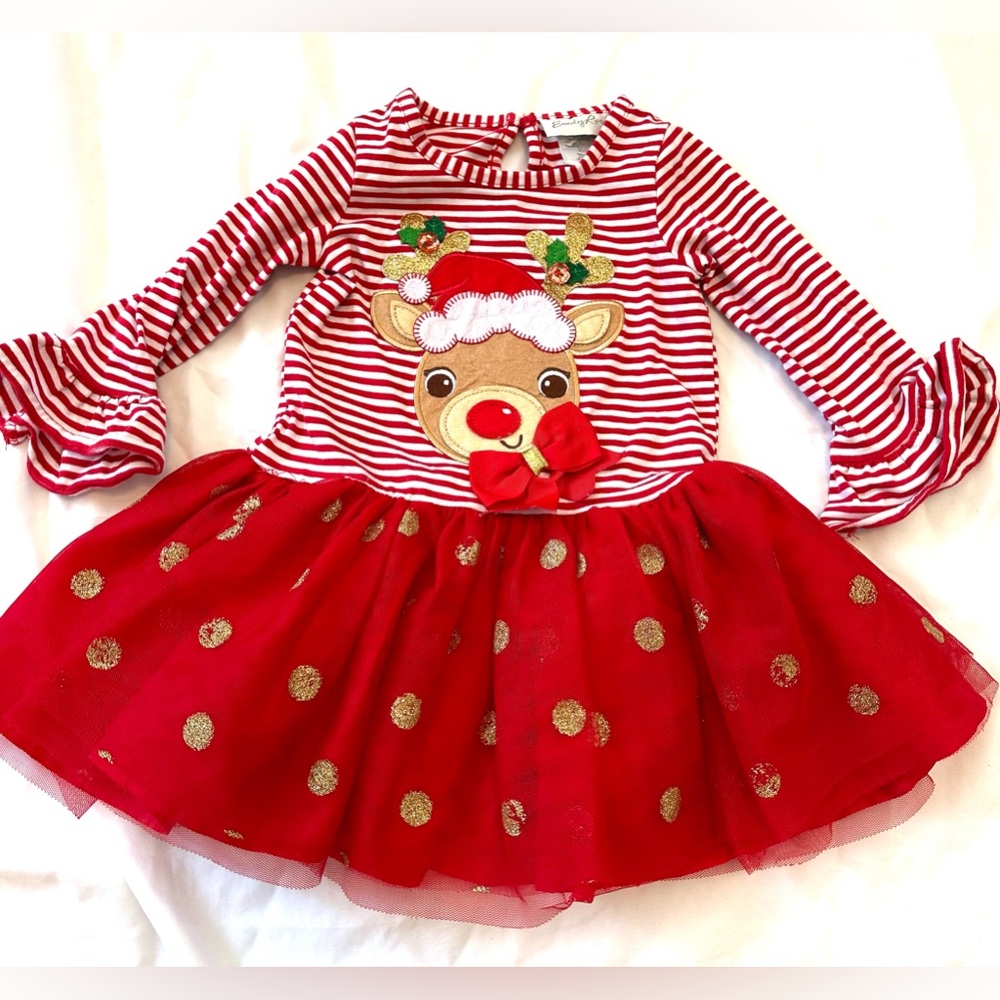 Emily Rose Reindeer Christmas dress